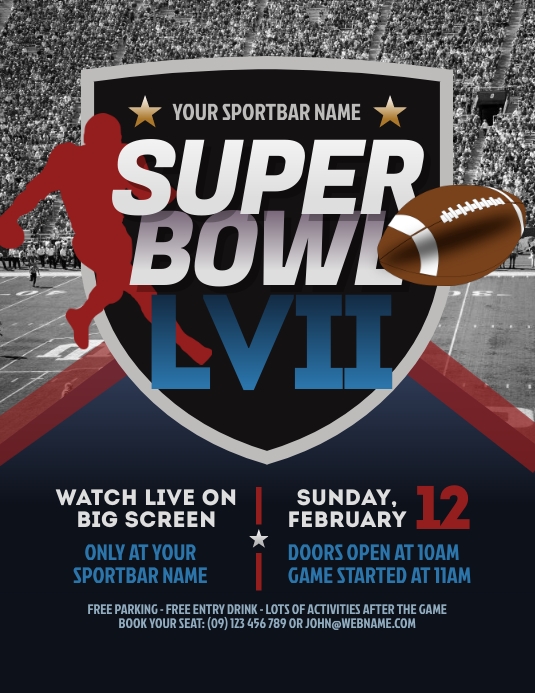 Super Bowl 2020 Flyer Template PosterMyWall