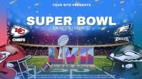 Super Bowl 2023 Chiefs vs. Eagles Цифровой дисплей (16 : 9) template