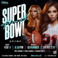 Super Bowl after party event video instagram template
