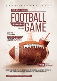 Blanco Football Game Event A4 Template