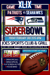 customizable design templates for super bowl flyer postermywall superbowl 2018 flyer