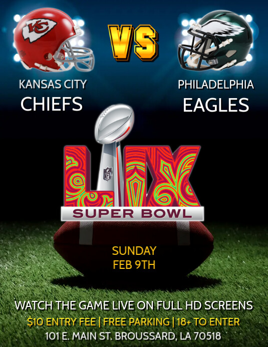 SUPER BOWL LIII PARTY FLYER TEMPLATE PosterMyWall