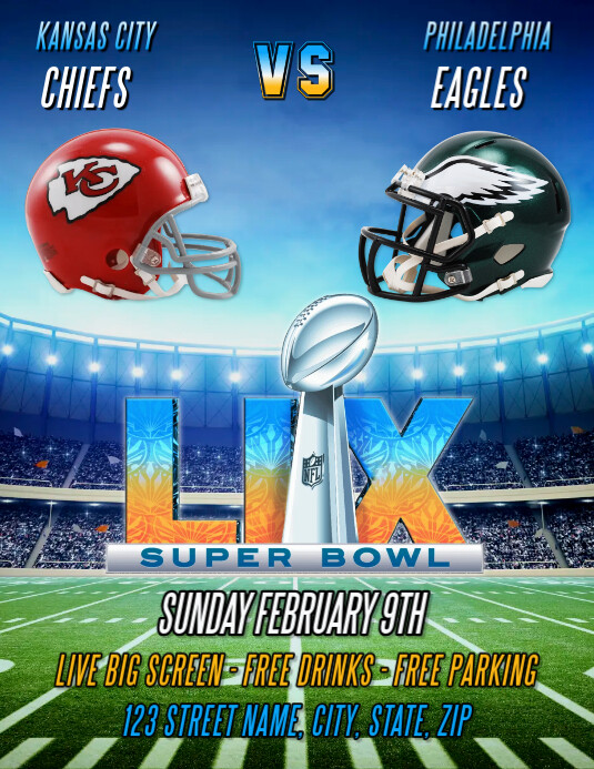 SUPER BOWL LIII PARTY FLYER TEMPLATE PosterMyWall