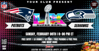 Super Bowl Lx : New England Patriots Vs Seattle Seahawks Watch Party Facebook Shared Image template