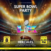 Super bowl lx 2026 Publicación de Instagram template