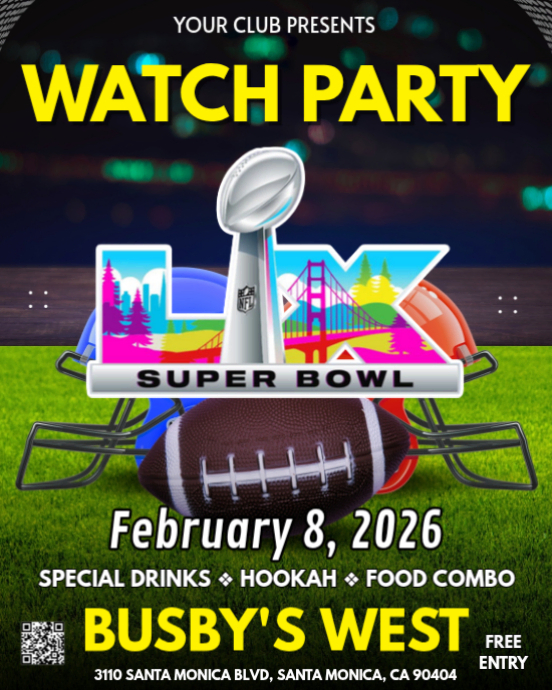 Super Bowl Lx 2026 Watch Party Nfl Final Instagram Portrait Template ...