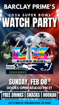 Super Bowl LX Watch Party Instagram Story Template
