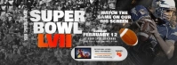 Super Bowl Sunday Facebook Cover Photo template