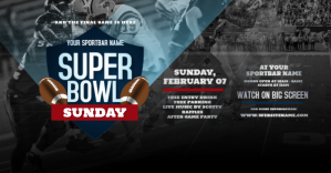 Super Bowl Sunday Facebook Shared Image template