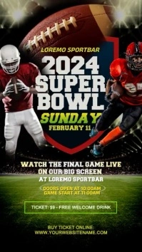 Super Bowl Sunday Instagram Reel template