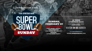 Super Bowl Sunday Twitter Post template