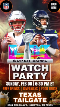 Brązowy Super Bowl Watch Party Instagram Reel Template
