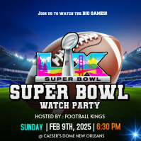 Azul Super Bowl Watch Party Message Instagram Template