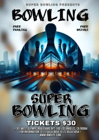 SUPER BOWLING A3 template