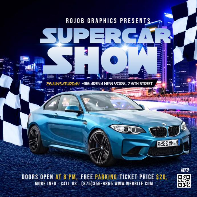 Super Car Show Event Template | PosterMyWall
