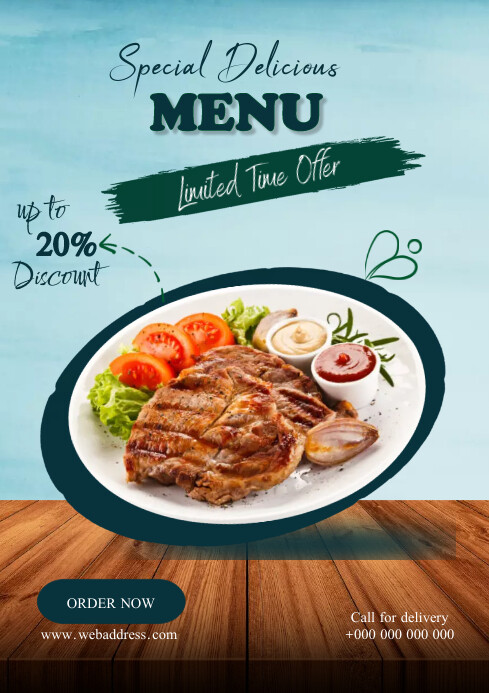 Super Delicious Menu Template | PosterMyWall