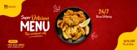 super delicious menu Facebook Cover Photo template