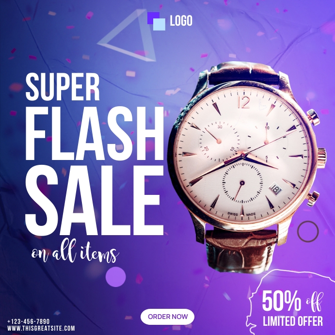 Super Flash Sale Template | PosterMyWall