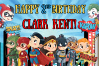 Super Heroes Баннер 4' × 6' template