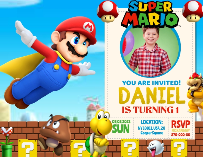 Copy of Super Mario | PosterMyWall