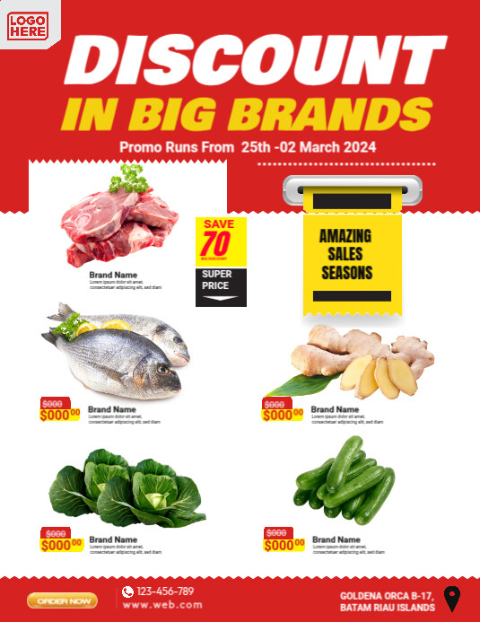 Mini Market Promo Super Market Promo Template | PosterMyWall