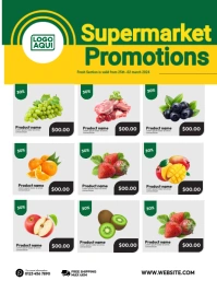 Super Market Promotion Flyer (US Letter) template