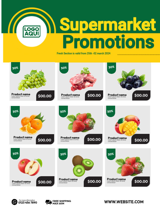 Mini Market Promo Super Market Promotion เทมเพลต | PosterMyWall