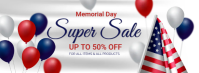 Super Sale Banner Ads Facebook Cover Photo template