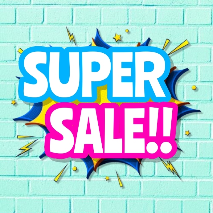 SUPER SALE Template PosterMyWall