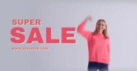 Super Sale Screaming Woman Video Shop Advert template