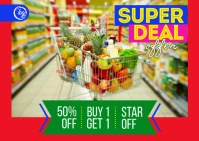 Super Shop Offer Template Postcard