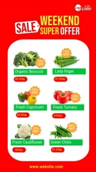 Super Shop Weekend Offer Ad Template Instagram Story