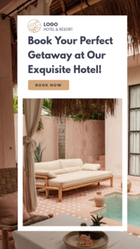 Super simple hotel promo Instagram story template