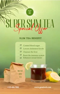 Super Slim Tea Template Tabloid