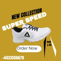 Super Speed shoes logo template