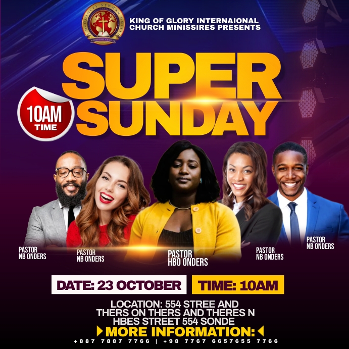 super sunday Instagram Post template