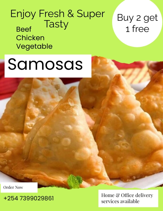 Samosa Add Super tasty samosa flyer template | PosterMyWall