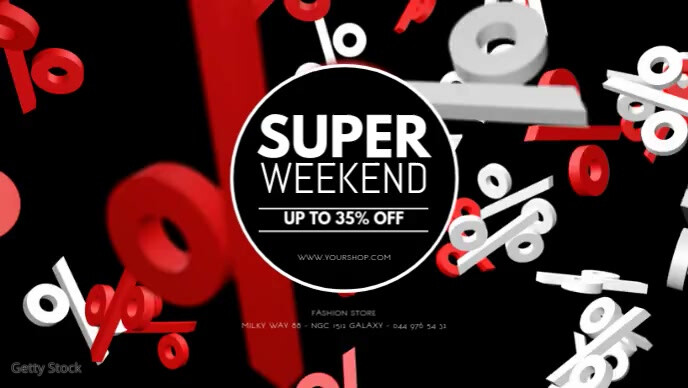 Super Weekend Discount Sale Promo Special ad Template | PosterMyWall