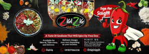 Black Restaurant Promotion Facebook-coverfoto Template