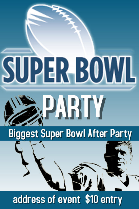 SuperBowl Template PosterMyWall