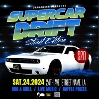 Supercar Drift Video Message Instagram template