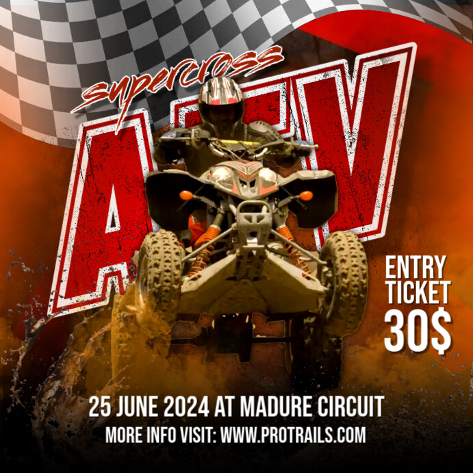 Supercross ATV Template PosterMyWall
