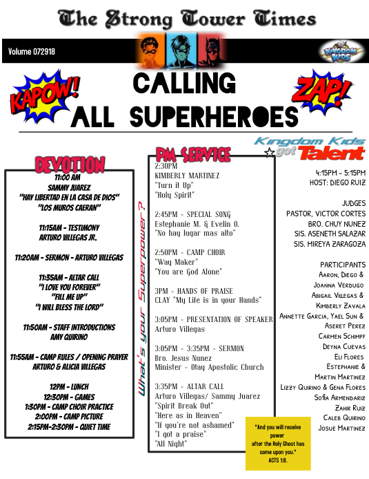 SuperHero Program Template | PosterMyWall