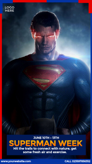 Superman Week Instagram Story template