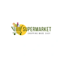 Supermarket grocery logo template
