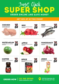 Supermarket Promotion Flyer A4 template