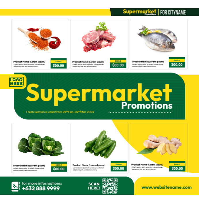 Offer In Store Supermarket Special Offers Template | PosterMyWall