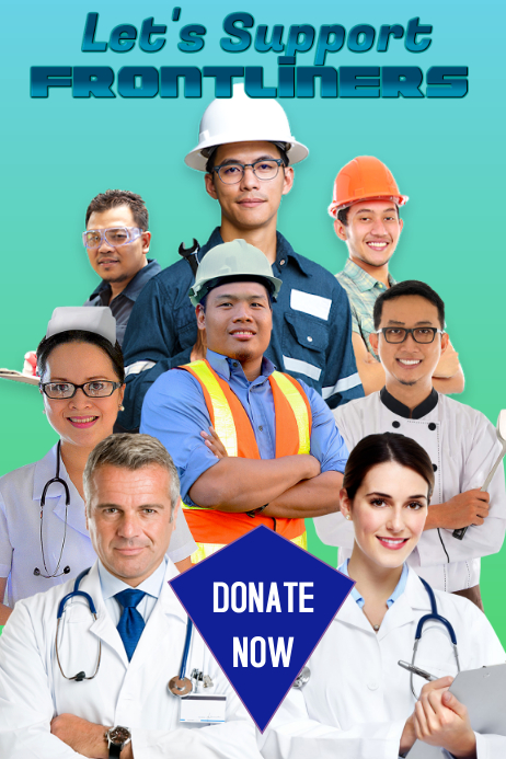 Support Frontliners Template | PosterMyWall