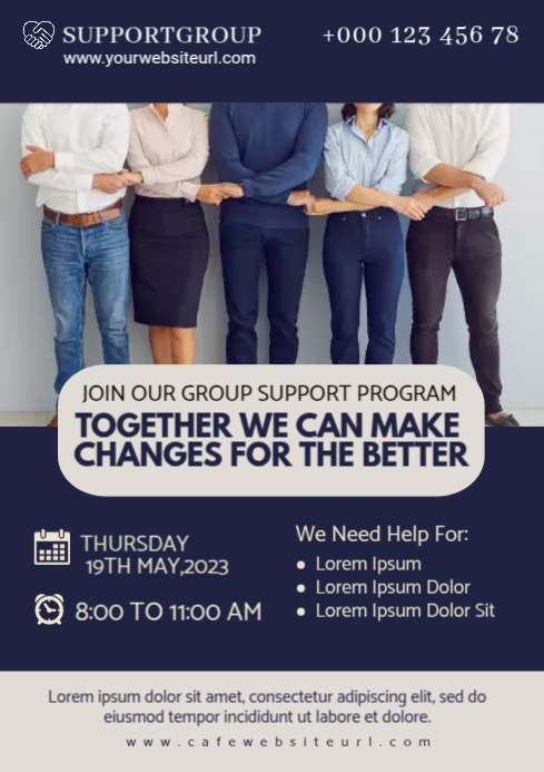 Copy of support group, charity group | PosterMyWall