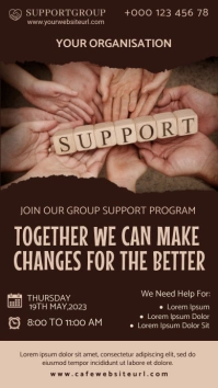 support group, charity group Instagram Story template
